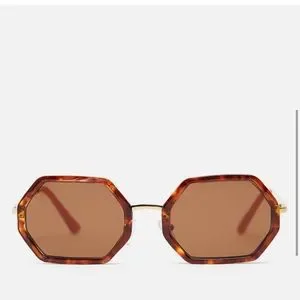 Zara hexagon shape sunglasses Hexagon Sunglasses - Where to Buy the Best Styles - VanityForbes main image 4